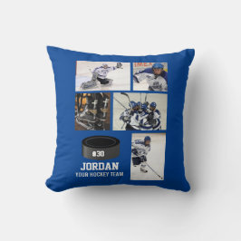 Almofada Número do Nome da Equipe de Colagem de Fotos de Ho