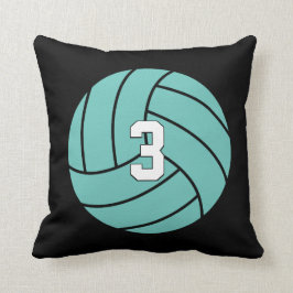 Almofada Número Personalizado de Jogador de Voleibol e Espo
