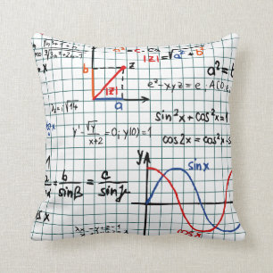 Almofada Números de fórmulas da matemática