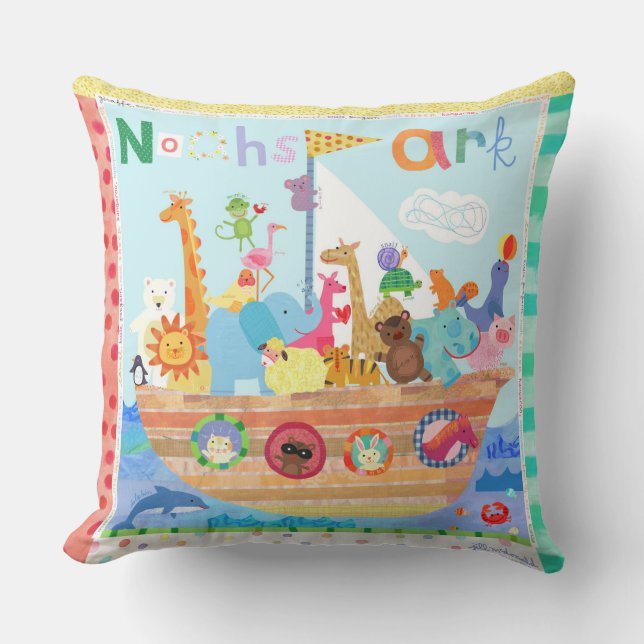 Almofada Nursery Cushions - Arca de Noah (Frente)