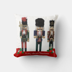 Almofada Nutcracker "Nutty sobre o Natal"