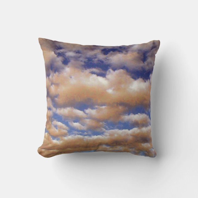 Almofada Nuvens Fluffy por Alexandra Cook (Frente)