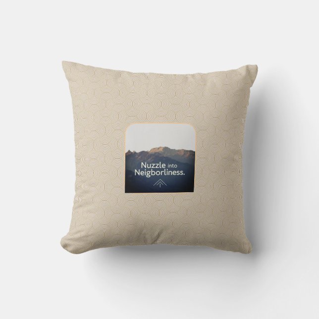 Almofada Nuzzle em Vizinhança (Frente)