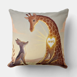 Almofada NVC Giraffe e Jackal - Comunicação não violenta