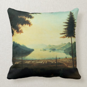 Almofada O acampamento no lago George, New York, 1759 (óle