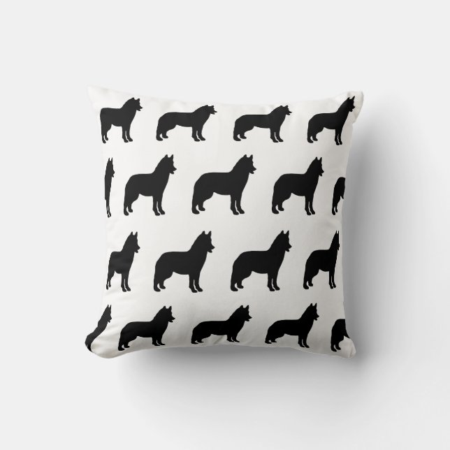 Almofada O Amor dos Cachorros Siberianos (Frente)