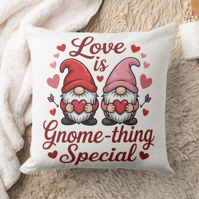 Almofada O Amor É uma Coisa Especial dos Gnomos (Cobertor)
