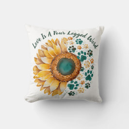 Almofada O Amor É Uma Palavra De Quatro Pernas, O Cachorro,