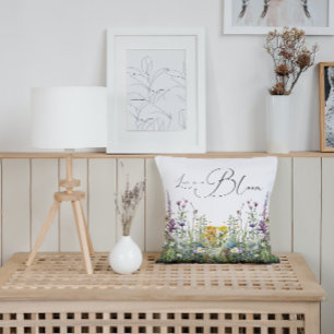 Almofada O amor está no Bloom Wildflower Chá de panela