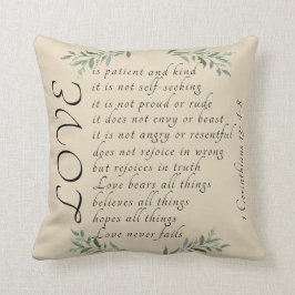 Almofada O amor paciente é travesseiro