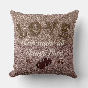 Almofada O Amor Torna Todas As Coisas Um Novo Travesseiro D