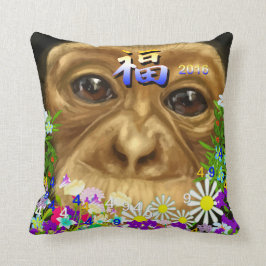 Almofada O ano do ano novo chinês 2016 do macaco