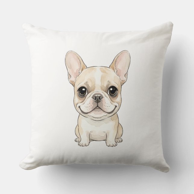 Almofada O Aristocrata de Orelhas de Morcego: Cachorrinho F (Frente)
