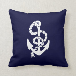 Almofada O azul marinho envia o travesseiro decorativo