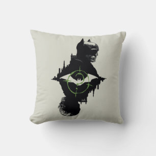 Almofada O Batman E O Gráfico De Caracteres Duplos Do Riddl
