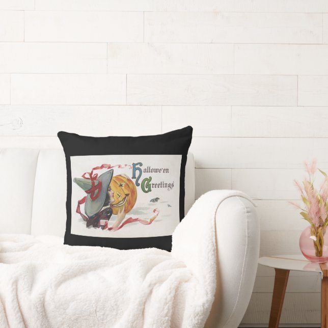 Almofada O Beijo da Bruxa: um Jack o Lantern no Halloween (Sofá)