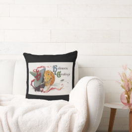 Almofada O Beijo da Bruxa: Um Jack o Lanterna no Halloween