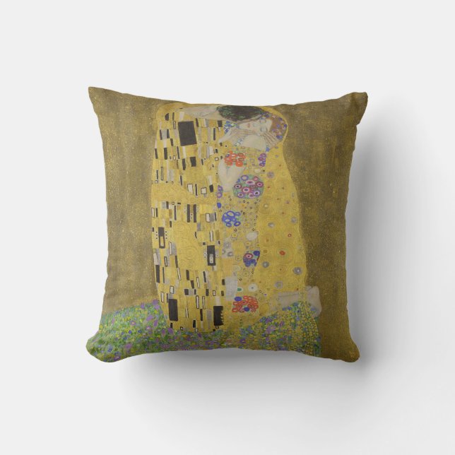 Almofada O Beijo de Gustav Klimt (Frente)