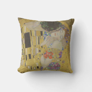 Almofada O Beijo, Pintura a Óleo Art Nouveau, Gustav Klimt