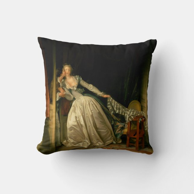 Almofada O Beijo Roubado Fragonard (Frente)