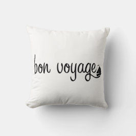 Almofada O BON VOYAGE personaliza a cor do fundo