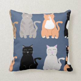 Almofada O Bonito Cartoon Gato Rama Padrão Divertido
