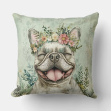 O Cachorro-Grande Francês Lover Green Floral