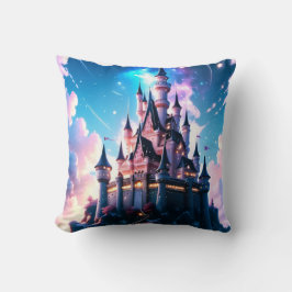 Almofada O Castelo de Magia Fairytale Feliz Nunca Depois