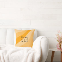 O céu é o limite do gradiente laranja abstrato