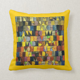 Almofada O cinza da noite aparece de repente - Paul Klee