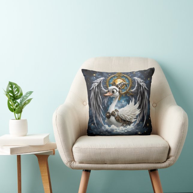 Almofada O Cisne Curioso de Relógio. (Cadeira)