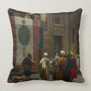 Almofada O comerciante do tapete, c.1887 (óleo em canvas)