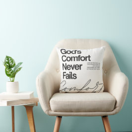 Almofada O conforto de Deus nunca falha 