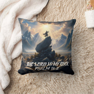Almofada O Conquistador das Alturas O SENHOR É O MEU ROCK