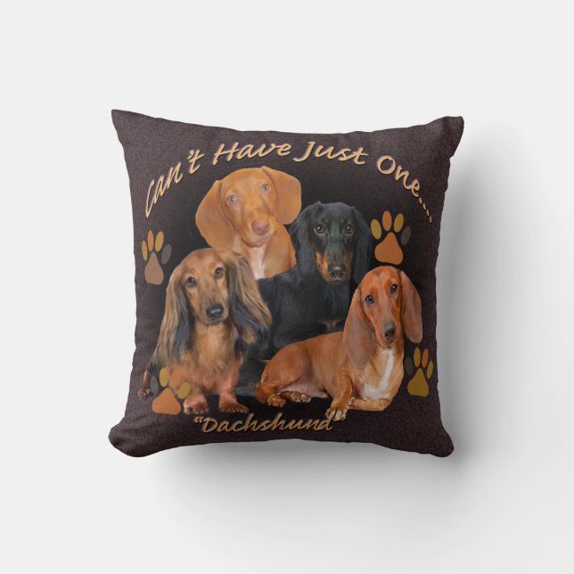 Almofada O Dachshund não pode ter apenas um travesseiro (Frente)