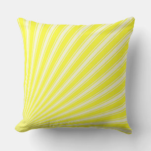 Almofada O Daffodil Sun Funky irradia o fundo