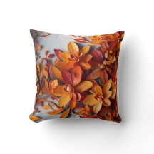 O Design de Padrão Floral Laranja