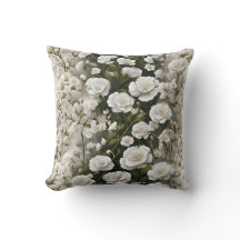 O Design de Padrão Floral Macio Branco