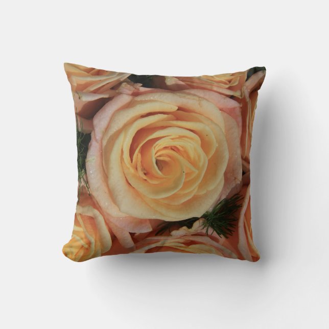 Almofada O dobro do pillowm do rosa do rosa Pastel tomou (Frente)