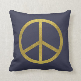 Almofada O dobro tomou partido travesseiro Dourado da paz