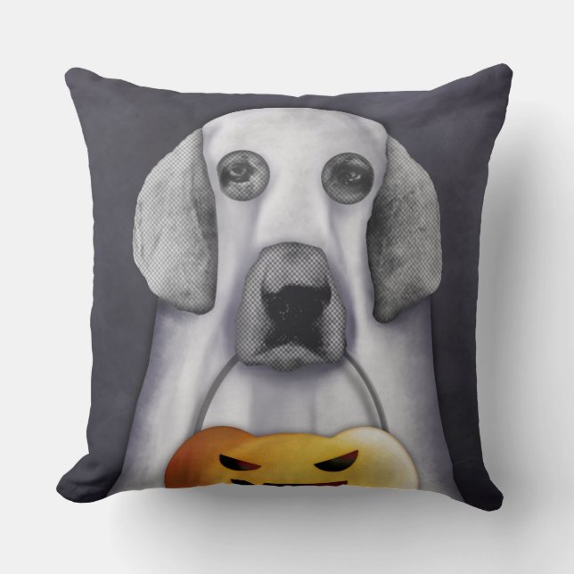 Almofada O Doggy Pooh transforma-se um fantasma (Frente)