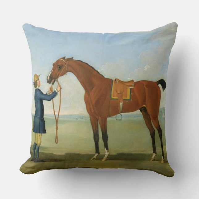 Almofada O duque do vôo Childers de Devonshire, 1742 (oi (Frente)