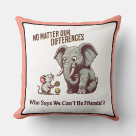 Almofada O Elefante e o Rato Amigáveis