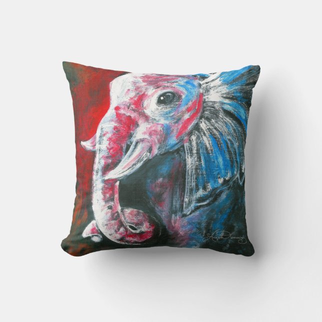 Almofada O elefante elegante inteligente (Frente)