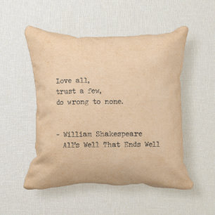 Almofada O Escritor de Típicos William Shakespeare Ama Tud