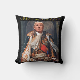 Almofada O Excelente Maga King Divertido Trump Ultra Maga K