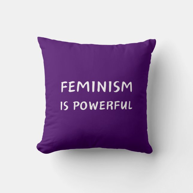 Almofada O feminismo é poderoso (Frente)
