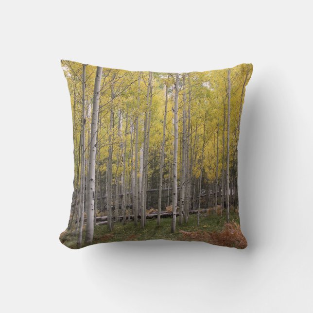 Almofada O fulgor amarelo de Aspen (Frente)