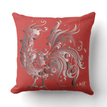 O galo de prata escolhe sua cor do fundo