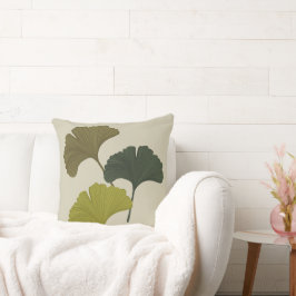 Almofada O Ginkgo Deixa Cores de Fundo Personalizáveis